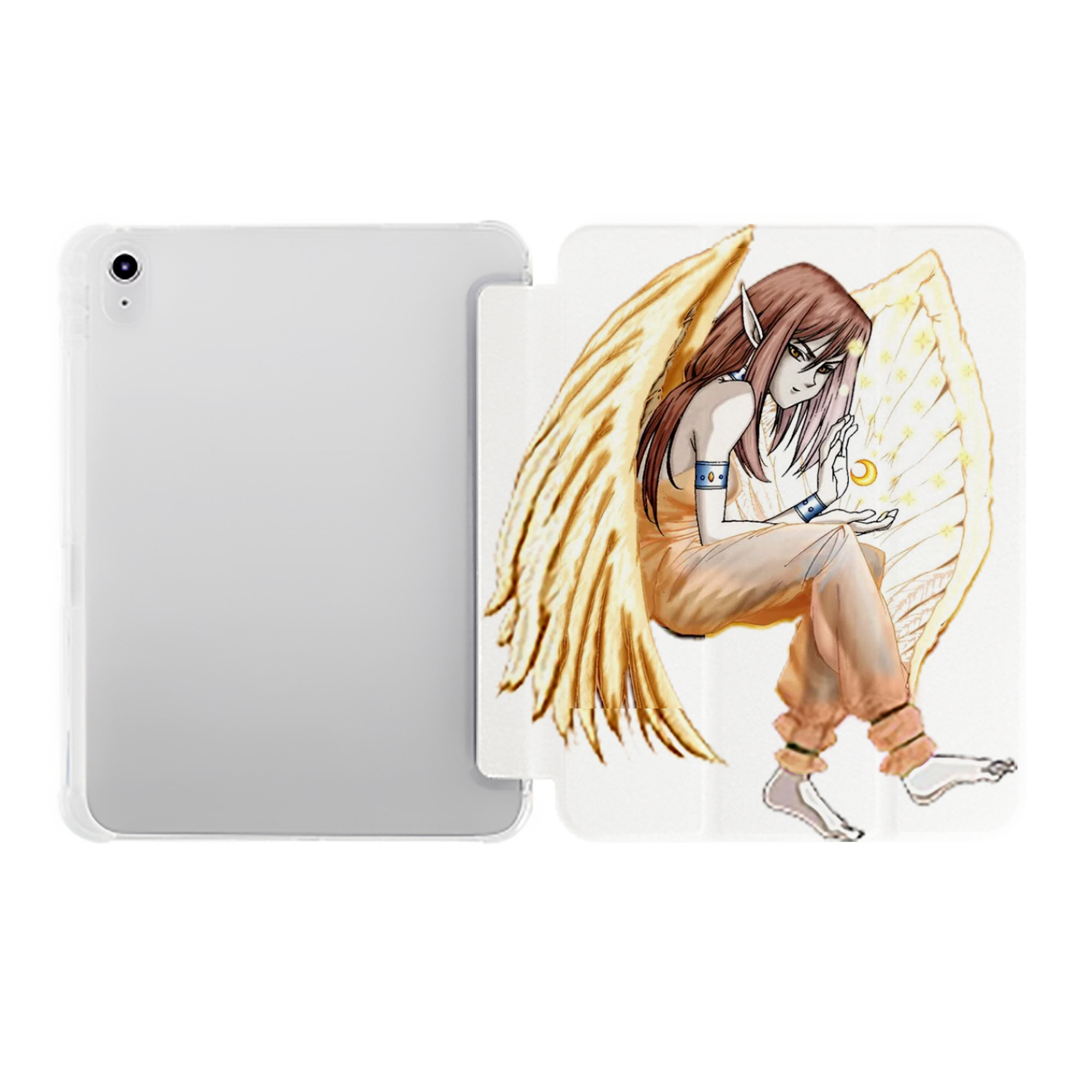 （画像用） 遊☆戯☆王 Yu-Gi-Oh! IPad ケース ペン収納付き 三つ折りスタンド PUレザー×シリコン 対応機種9.5/10.5/10.9インチ